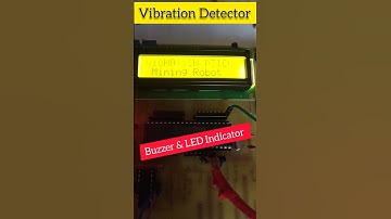 Vibration Sensor based Robotic Vehicle with Buzzer and LED Indicator| #shorts