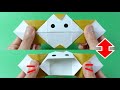 ヘンテコおりがみ「ぱくぱくサル」Action Origami "Biting Monkey"