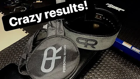 Personal Record weight lifting belt. Review and te...