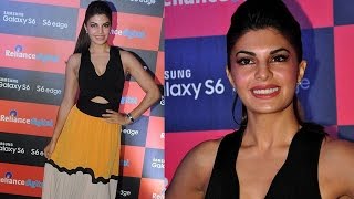 Jacqueline Fernandez Wears Issa Color-Block Dress Samsung S6 Launch