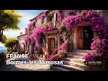 Bormes les mimosas france  french village walk  flowered beautiful villages  4k tour