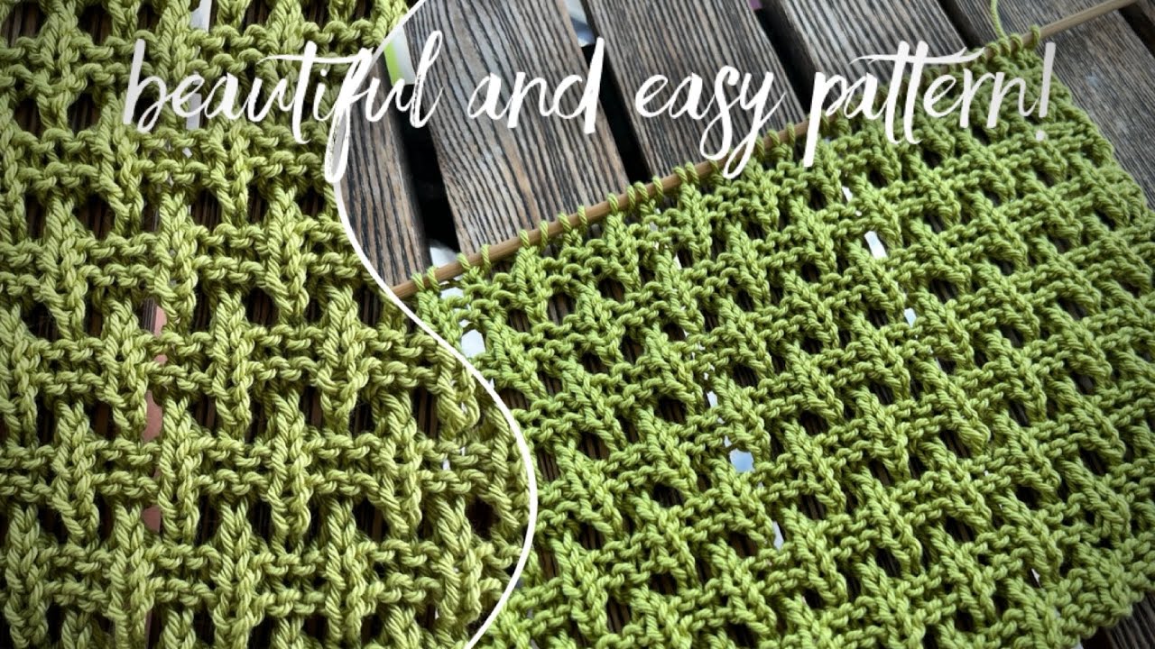 Вяжем быстро шикарную 3D сеточку!!! 💥💥💥 Super easy knitting pattern