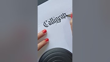 Fraktur Calligraphy / Most Satisfying Technique Ever!