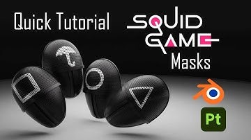Squid Game Mask   Blender Tutorial