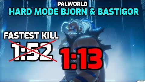 Palworld: Hard Mode Bjorn & Bastigor - Fastest Kill | 1:13 Boss Eliminated!