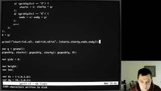 Advent of Code 2022 day 12 on SCAMP