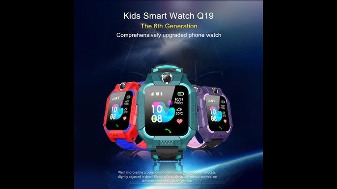 Smart Watch Niños Q19 Con Chip Llamadas, Rastreo Y Cámara - Azul