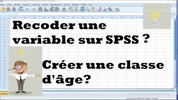 Recoder une variable (quantitative ou qualitative) sur SPSS, Exemple: Créer une classe d