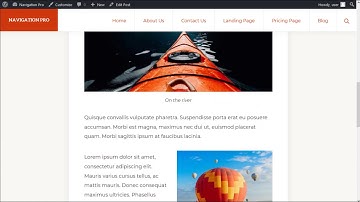 Making a simple blog post in Navigation Pro theme