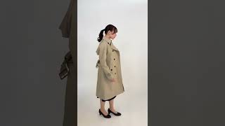 ロング丈ダブルトレンチコート【撥水加工】 (22CT4111-71) | &ress