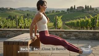 🍇 Build Stronger Arms with Perfect Bench Tricep Dips