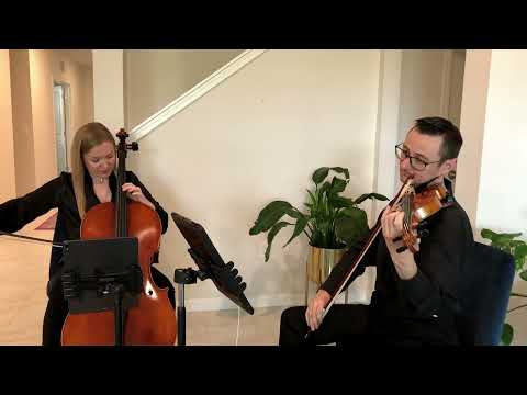 Sunset Strings' string duo performs Can't Help Falling In Love With You