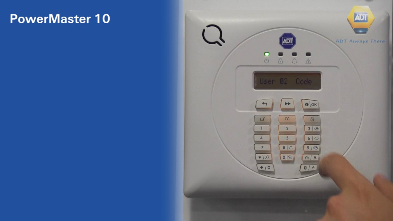 How to add a new code PowerMaster 10 Panel ADT UK