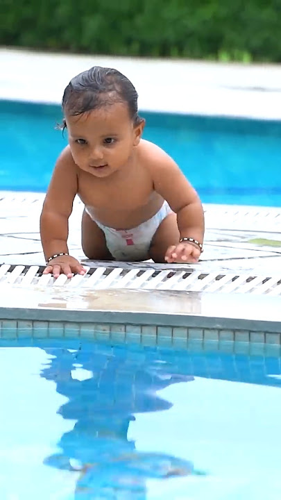 try not to laugh funny baby swimming oh no oh no no no #viral #viralshorts #funny #short #shorts