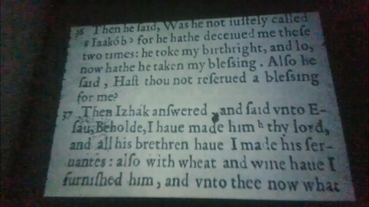 Genesis Chapter 27 Verse 36 37 38 YouTube genesis-chapter-27-verse-36-37-38-youtube