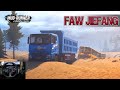 Spintires Mudrunner - FAW JIEFANG JH6 Dump Truck Pulls Out Of The Sand Stuck IKARUS Bus