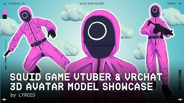 ☆ Squid Game Soldier VTuber & VRChat Avatar 3D Model ☆ | 3D VRM Avatar【LYROID 3D Character Showcase】