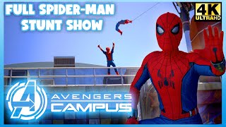 Full SpiderMan Stunt Show 4K 2021 Avengers Campus #Amazingspiderman