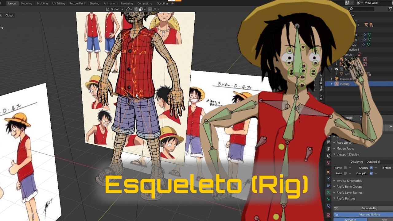 Tutorial: Cosplay One Piece- Luffy ( Aprenda passo-a- passo) [Cosmaker] 