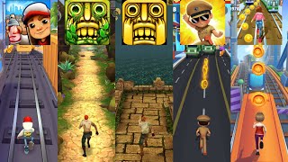 Subway Surfers 🆚 Temple Run 2 🆚 Temple Run 🆚 Little Singham 🆚 Subway Princess Runner screenshot 1