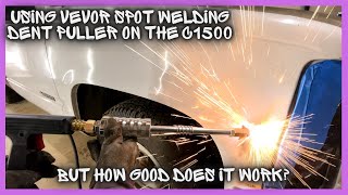 PULLING DENTS WITH VEVOR SPOT WELDER DENT PULLER ON THE 98 C1500: SHOP TRUCK GETS WORK EPISODE 6