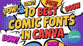 10 Best Comic Fonts in Canva screenshot 3