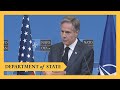Secretary Blinken holds a press availability