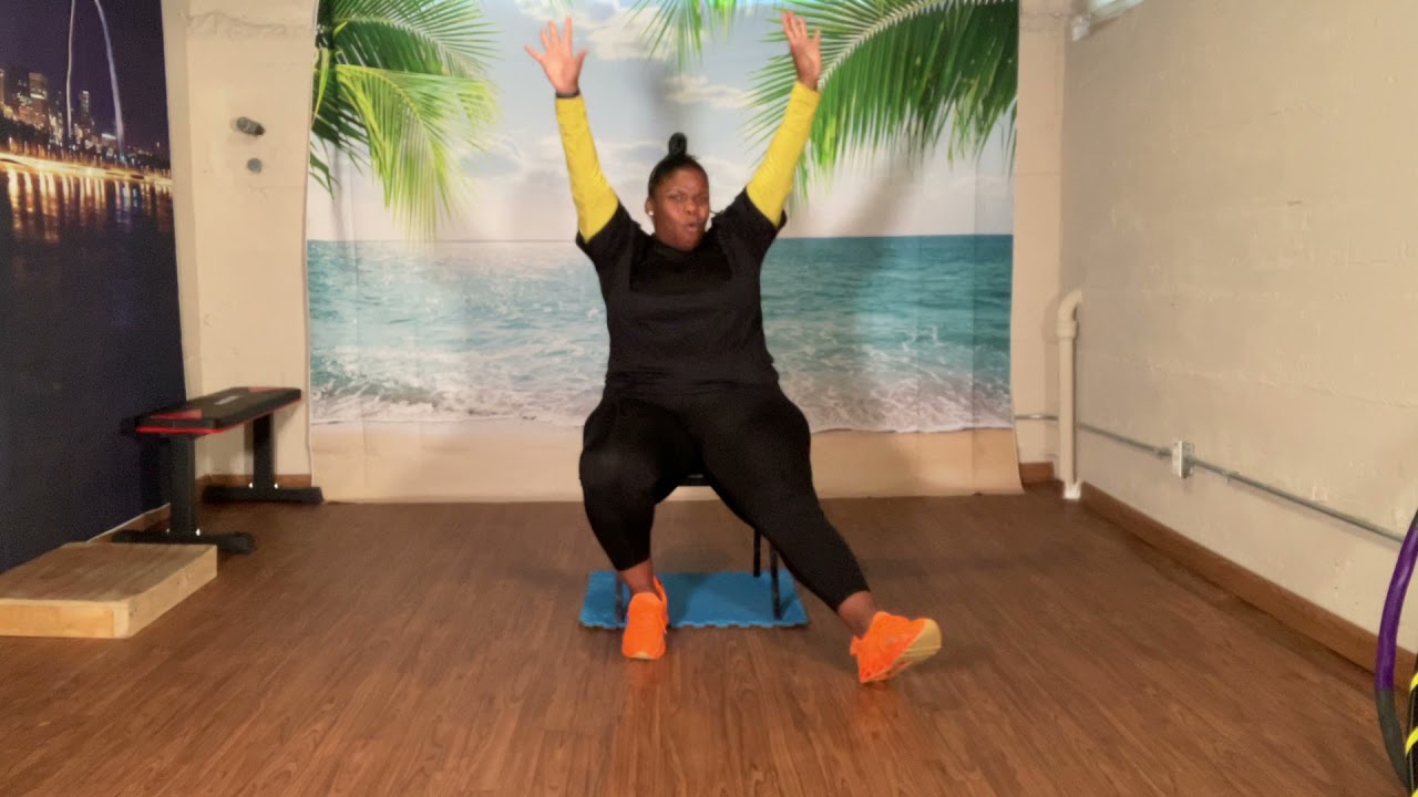 Low Impact Chair Workout - YouTube