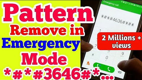 Pattern Remove in Emergency Mode New trick 2021 || how to unlock andriod mobile pattern lock
