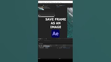 Save Frame as an Image - Adobe After Effects Tutorial #aftereffectstutorial #adobeaftereffects