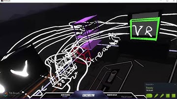 VR/Streaming Wiring Setup recreated in TiltBrush