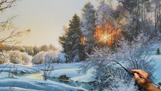 'Awakening of Winter' Acrylic painting. Artist  Viktor Yushkevich. #165