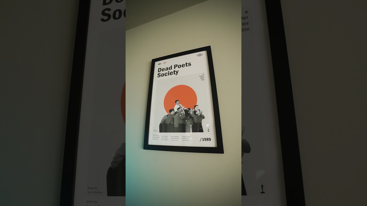 minimalist movie posters are the way to go π #roomtour #poster #movieposter #shorts