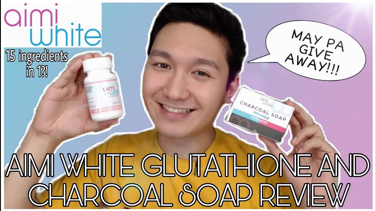 aimi white glutathione Aimi White Glutathione and Charcoal Soap Review + GIVE AWAY!