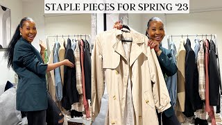 Minimal Spring Capsule Wardrobe 2023 | 20 key staple pieces you need | *spring essentials