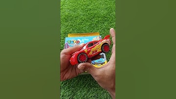 ASMR Unboxing and Testing McQueen and Bus Tayo Diecast No Talking With Natural Sound Water