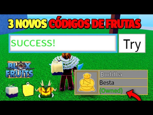 CORRE!! NOVO CÓDIGO DA FRUTA DO BUDDHA PERMANENTE NO BLOX FRUITS (Roblox) 