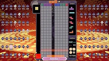 [Tetris 99] invictus snipe lobby #28: center 1wide (585 lines cleared)