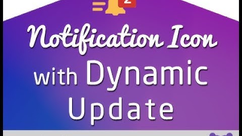 Notification Icon with Dynamic Update