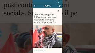 Chef Rubio Perquisito! #frasedelgiorno #perte #rete4 #chef #rubio #sinistra #israele #palestina #yt