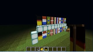 Minecraft マインクラフト1 8で追加されるバナー 旗で国旗をつくろう Youtube