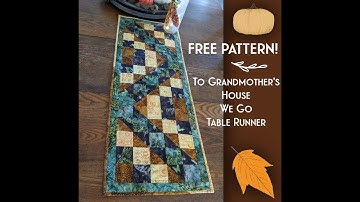 Free Table Runner for a Thanksgiving Feast Pattern and Tutorial Video