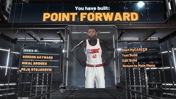 BEST POINT FORWARD BUILD + BADGES IN NBA 2K22 CURRENT GEN