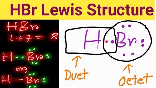 HBr Lewis Structure ||Lewis Dot Structure for HBr||Hydrogen Bromide Lewis Structure
