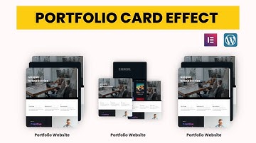 How to create Portfolio Card Effect using Elementor | WordPress Elementor Pro | Elementor Tricks