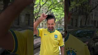 Arrume-se comigo para ir ver o jogo do Brasil na copa.