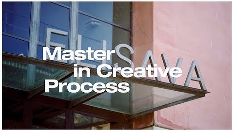 Master in Creative Process