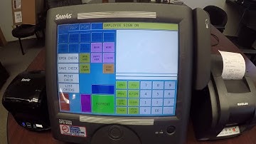 Starting a guest check on the SAM4s SPS-2000 Restaurant POS system