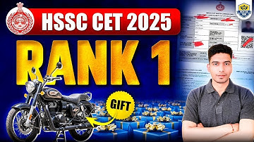 HSSC CET RANK 1 ?? HSSC CET 2025 Result Out | MENTOR 365 Gurukul Topper Rank 1