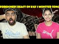 Kgf 2 the monster song reaction by foreigners  rocking star yash